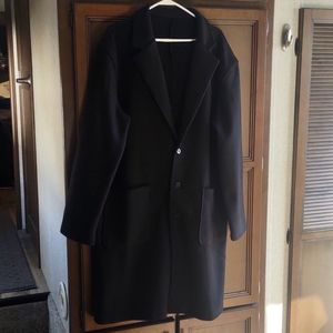 New Shein Men's XXL Black Dress Coat.